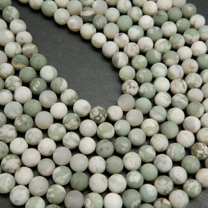Matte finish harmony jasper beads for jewelry making.