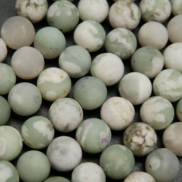 Matte finish harmony jasper beads for jewelry making.