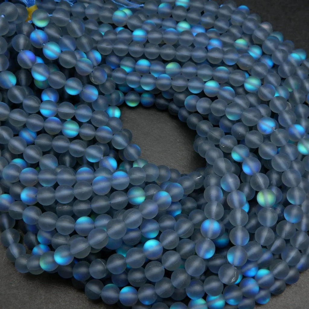Aura quartz beads.