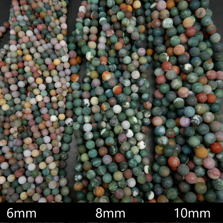 Fancy Jasper · Matte · Round · 4mm, 6mm, 8mm, Bead, Tejas Beads