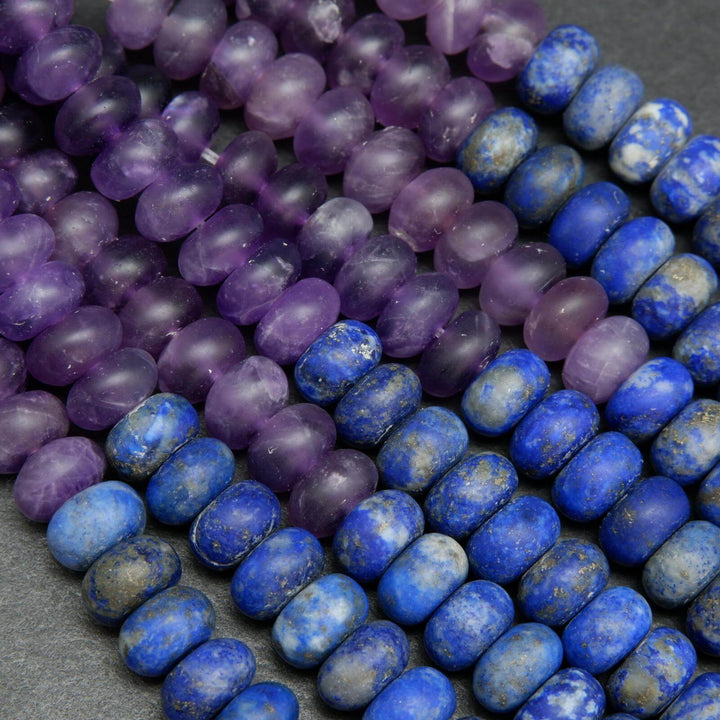 Matte finish seven chakra beads.