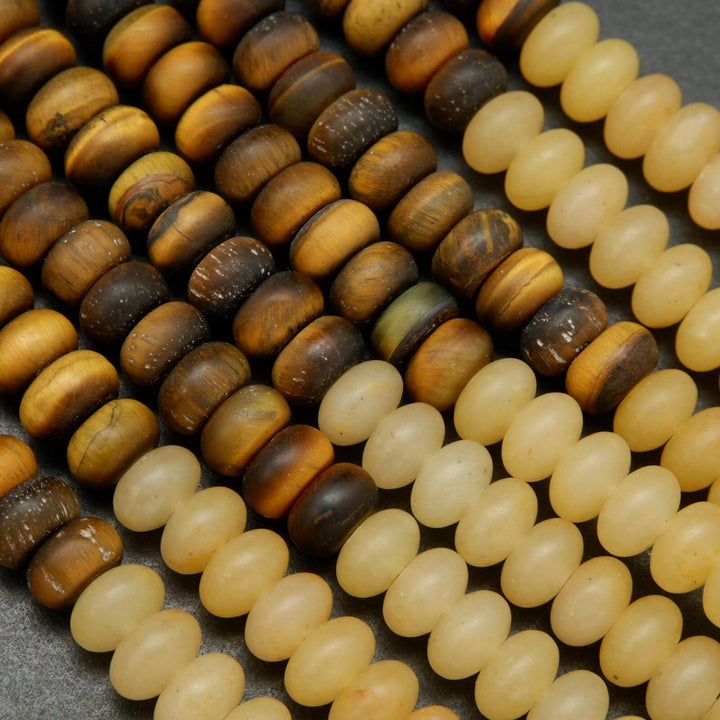 Matte finish seven chakra beads.