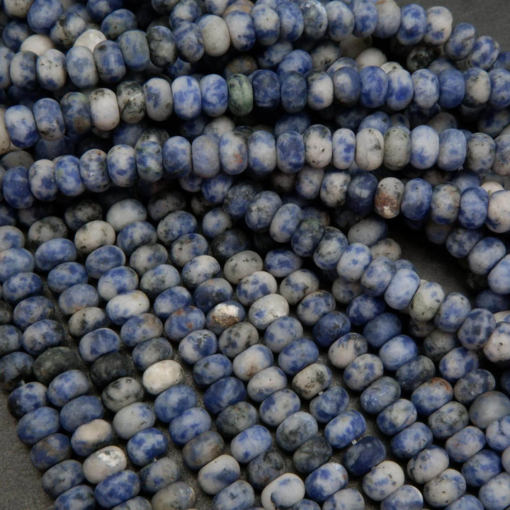 Snowflake Sodalite · Matte · Rondelle · 6mm, 8mm, Tejas Beads, Beads