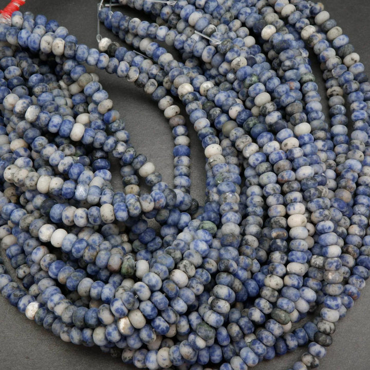 Snowflake Sodalite · Matte · Rondelle · 6mm, 8mm, Tejas Beads, Beads