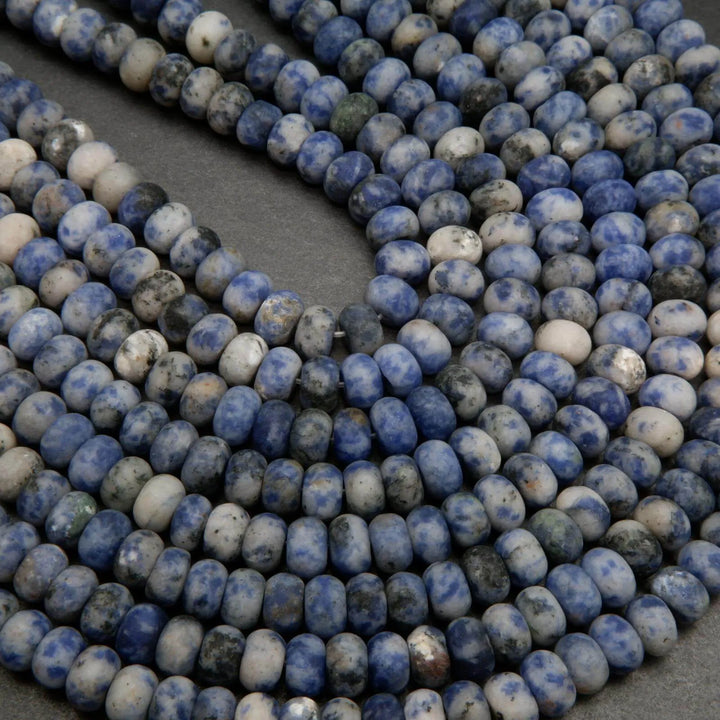 Snowflake Sodalite · Matte · Rondelle · 6mm, 8mm, Tejas Beads, Beads