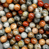 Multicolor eagle eye beads.