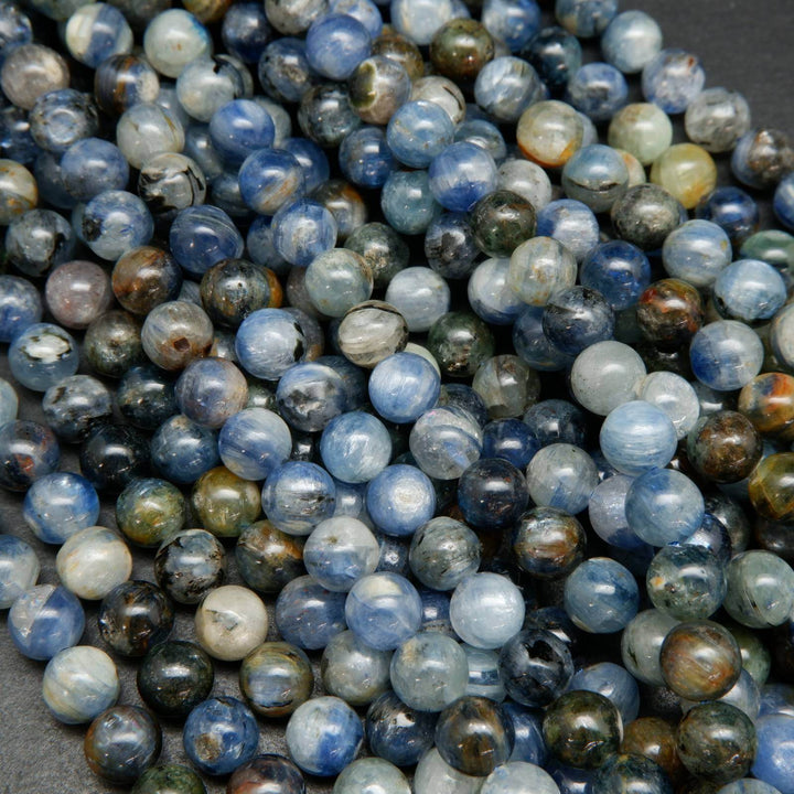 Kyanite Mix · Smooth · Round · 4.5mm, 5.5mm, 6mm, 8.5mm, 10mm, 11mm, Bead, Tejas Beads