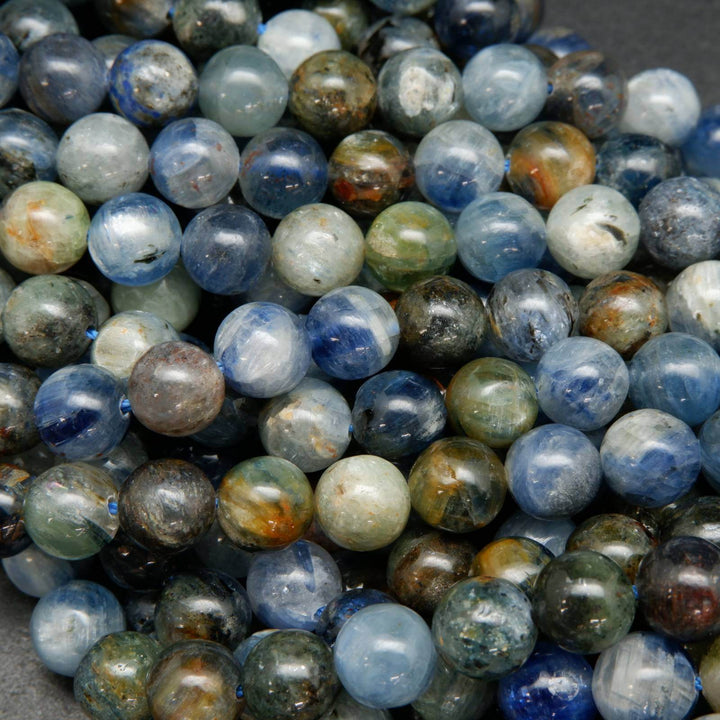 Kyanite Mix · Smooth · Round · 4.5mm, 5.5mm, 6mm, 8.5mm, 10mm, 11mm, Bead, Tejas Beads