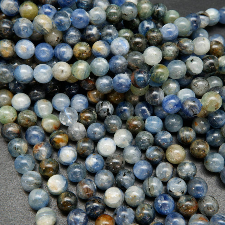 Kyanite Mix · Smooth · Round · 4.5mm, 5.5mm, 6mm, 8.5mm, 10mm, 11mm, Bead, Tejas Beads