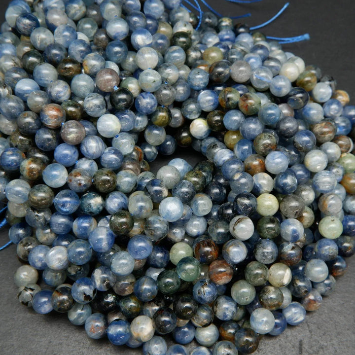 Kyanite Mix · Smooth · Round · 4.5mm, 5.5mm, 6mm, 8.5mm, 10mm, 11mm, Bead, Tejas Beads