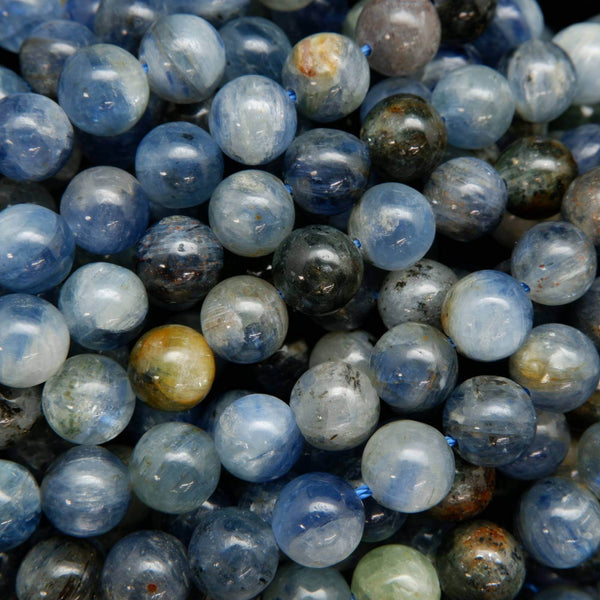 Kyanite Mix · Smooth · Round · 4.5mm, 5.5mm, 6mm, 8.5mm, 10mm, 11mm, Bead, Tejas Beads