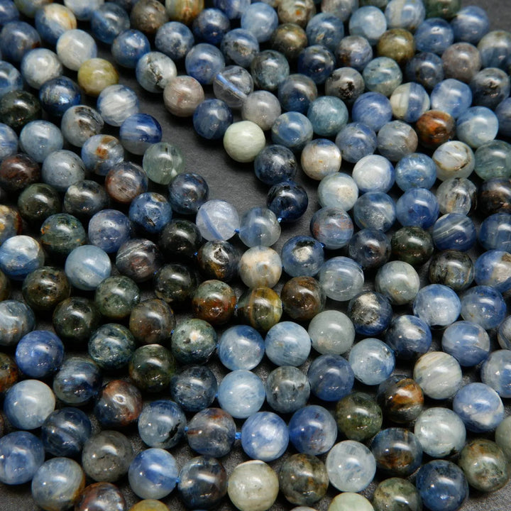 Kyanite Mix · Smooth · Round · 4.5mm, 5.5mm, 6mm, 8.5mm, 10mm, 11mm, Bead, Tejas Beads