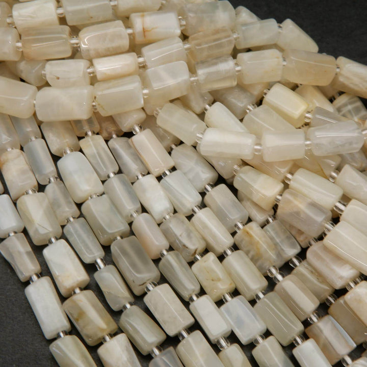 White moonstone beads.