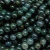 Green Moss Agate · Smooth · Round · 4mm, 6mm, 8mm, 10mm, 12mm, Bead, Tejas Beads