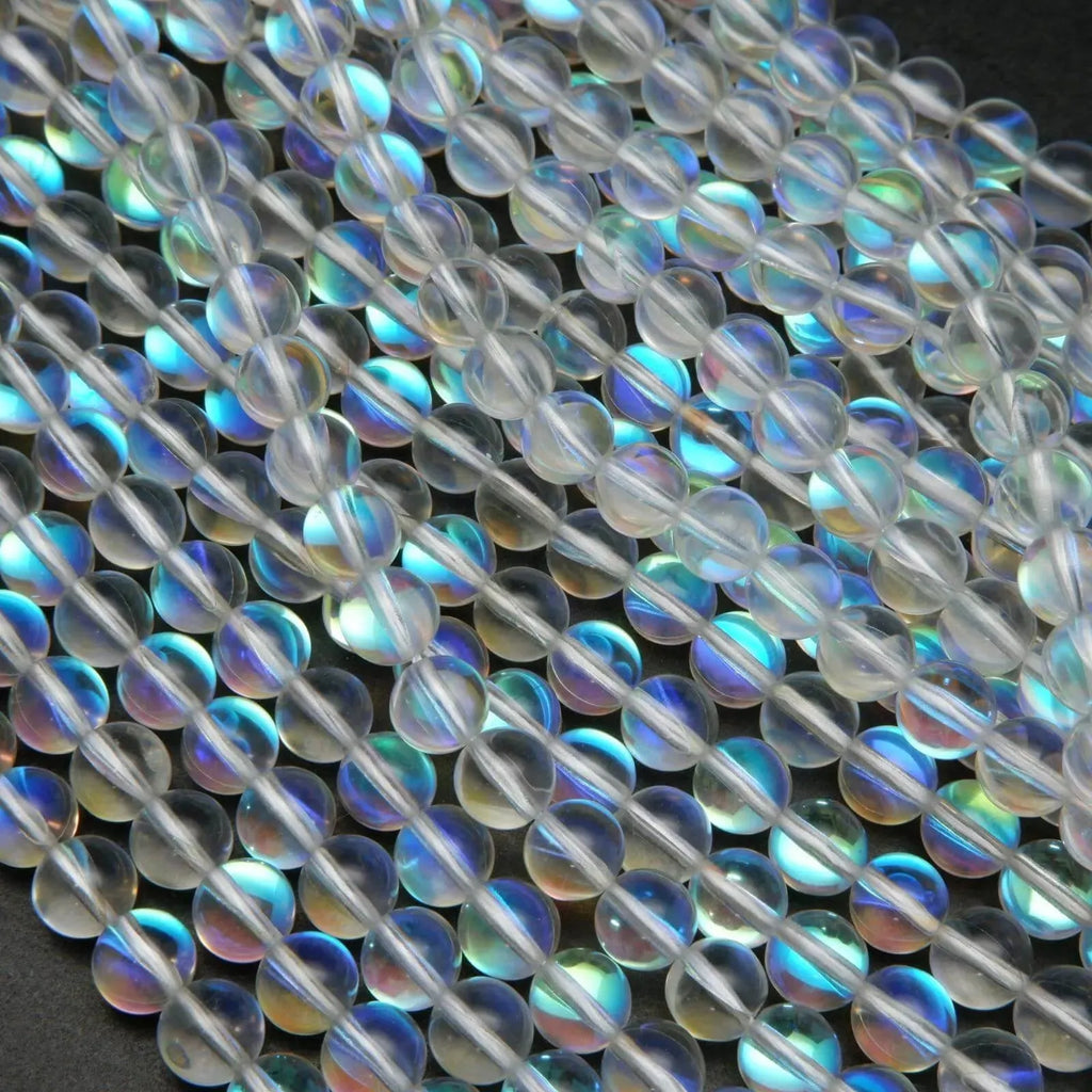 Clear mermaid glass beads.