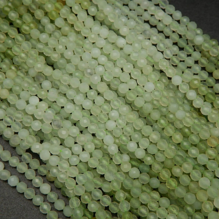 Light lime green jade beads.