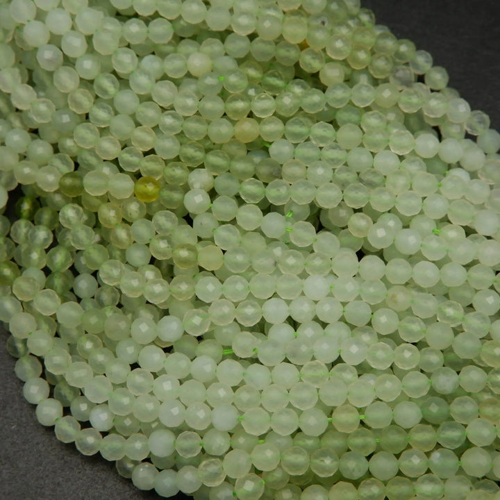 Light lime green jade beads.