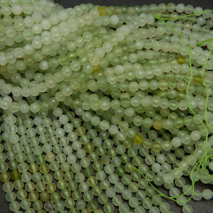 Light lime green jade beads.