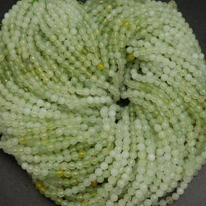 Light lime green jade beads.