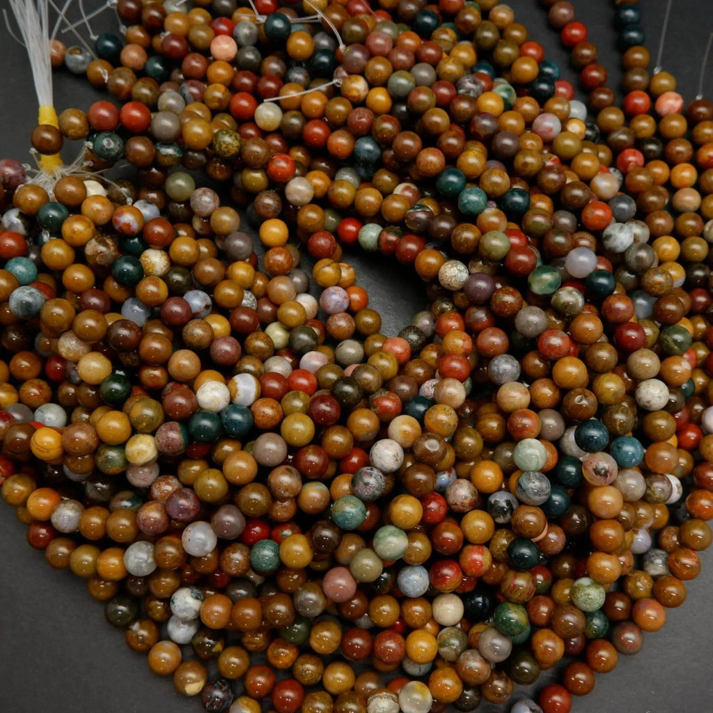 Ocean Jasper · Smooth · Round · 8.5mm **CLEARANCE**, Bead, Tejas Beads
