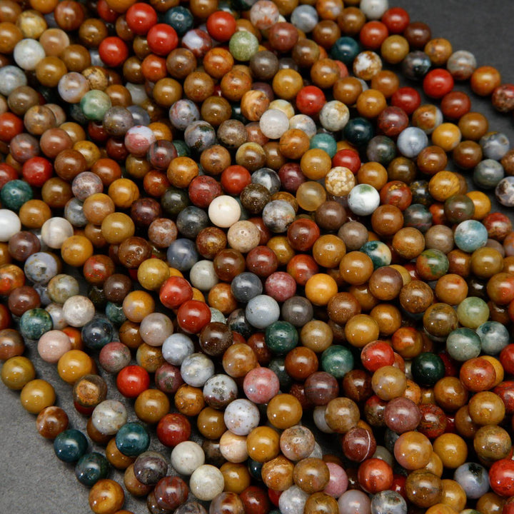 Ocean jasper beads.