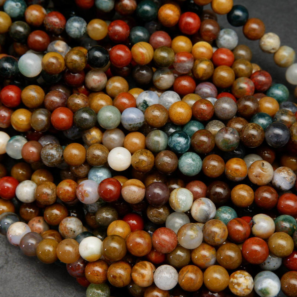 Ocean jasper beads.