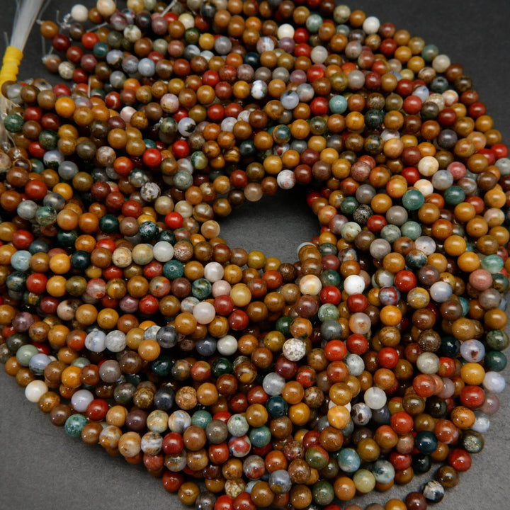 Ocean jasper beads.