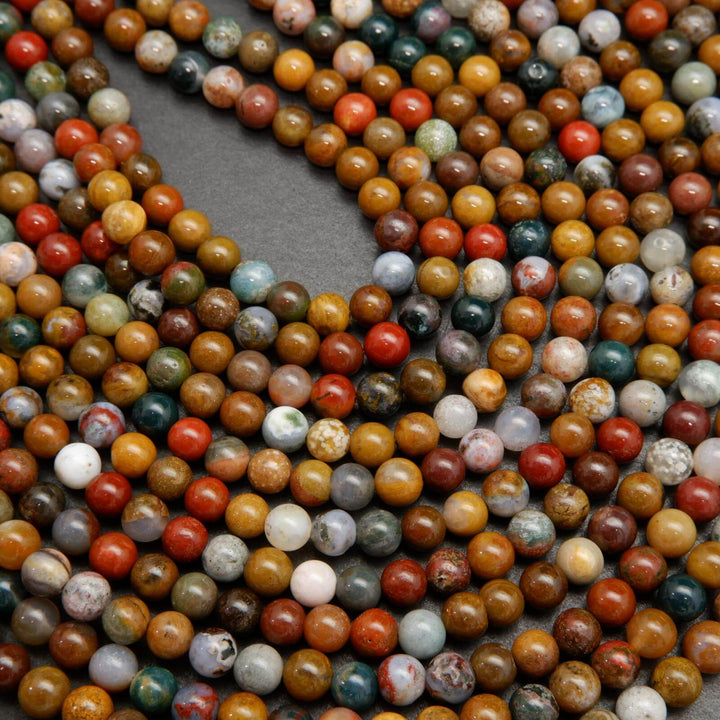 Ocean jasper beads.