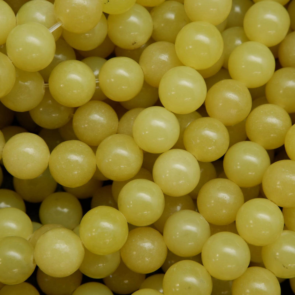 Olive Jade Beads.