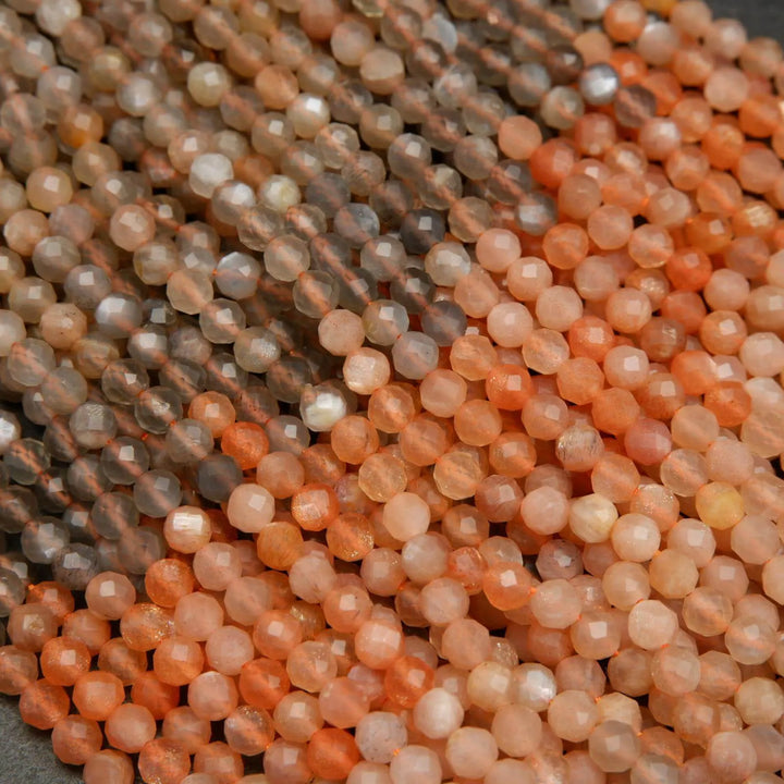 Multicolor Moonstone Beads.