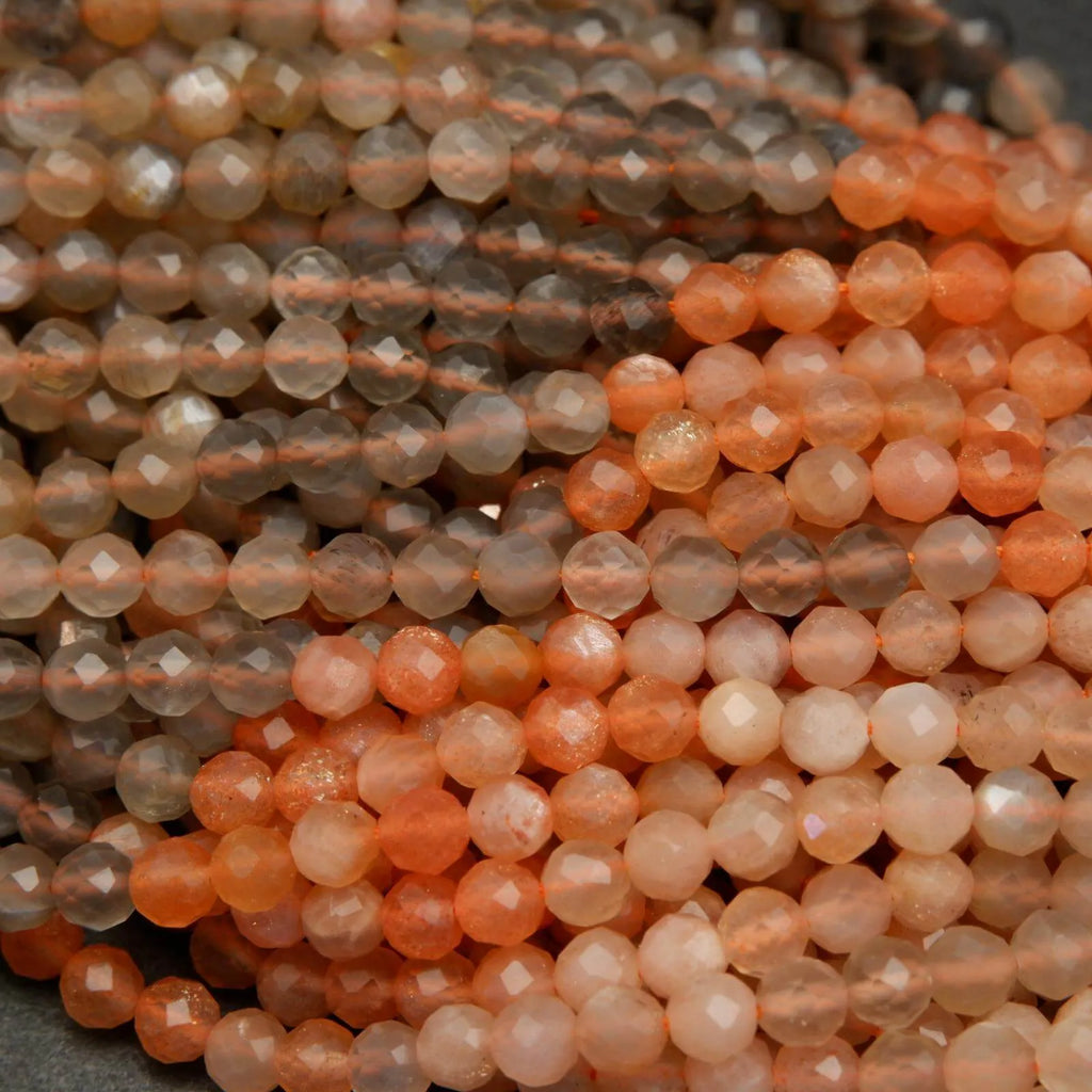 Multicolor Moonstone Beads.