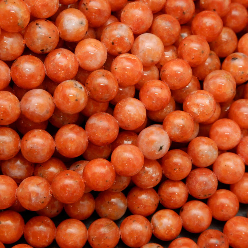 Orange calcite beads.