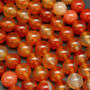 Orange carnelian agate beads.