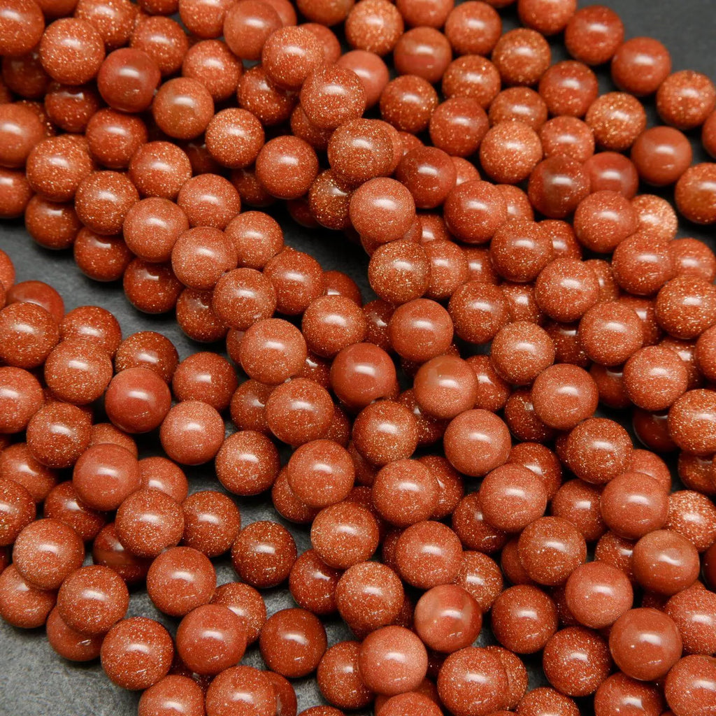 Orange goldstone beads.