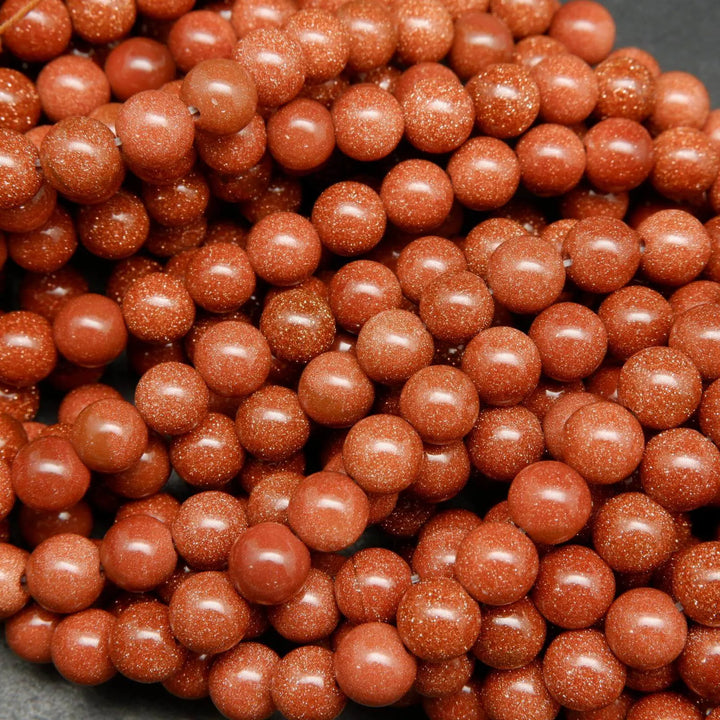 Orange goldstone beads.