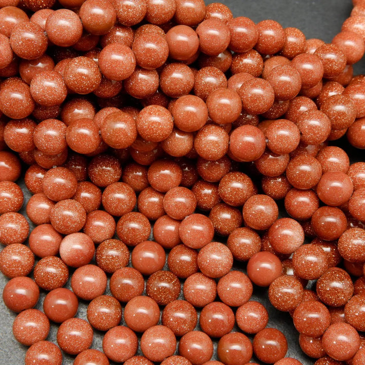 Orange goldstone beads.