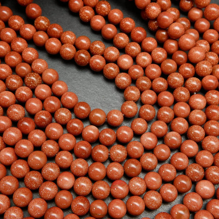 Orange goldstone beads.
