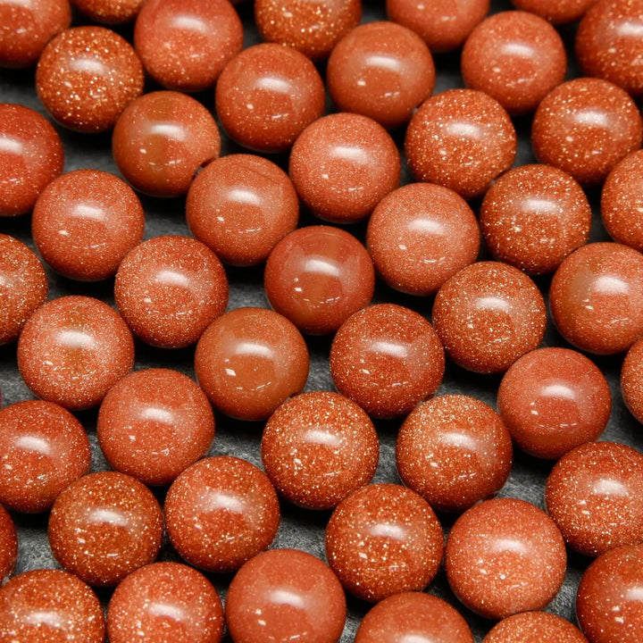 Orange goldstone beads.