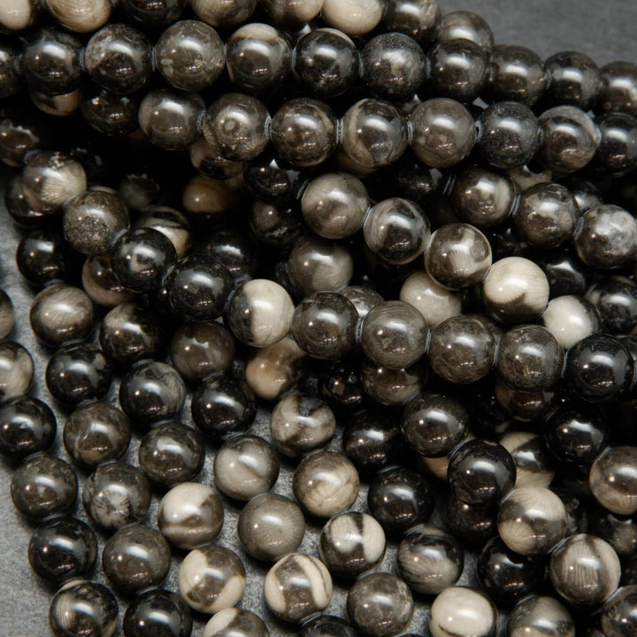 Orthoceras fossil beads.