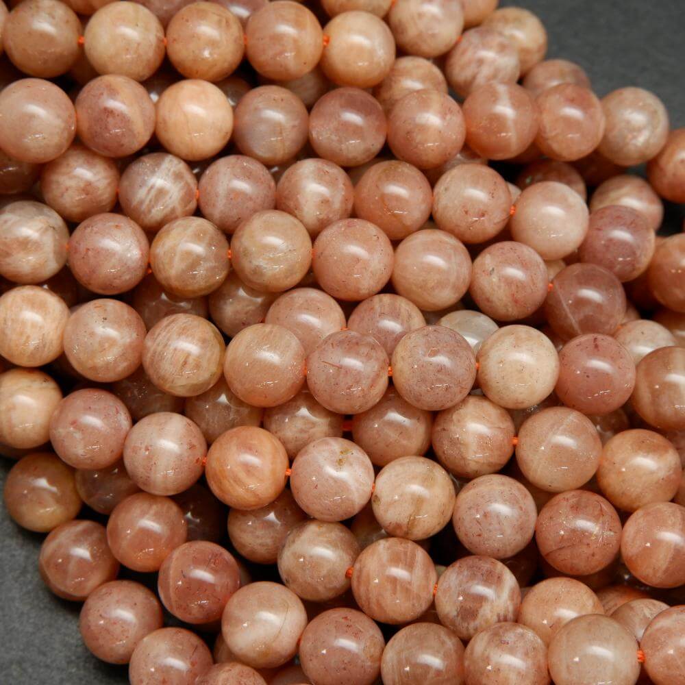 Peach Moonstone Beads.