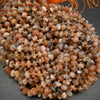 Peach moonstone beads.