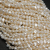 Nugget Shape White Pearl Beads.