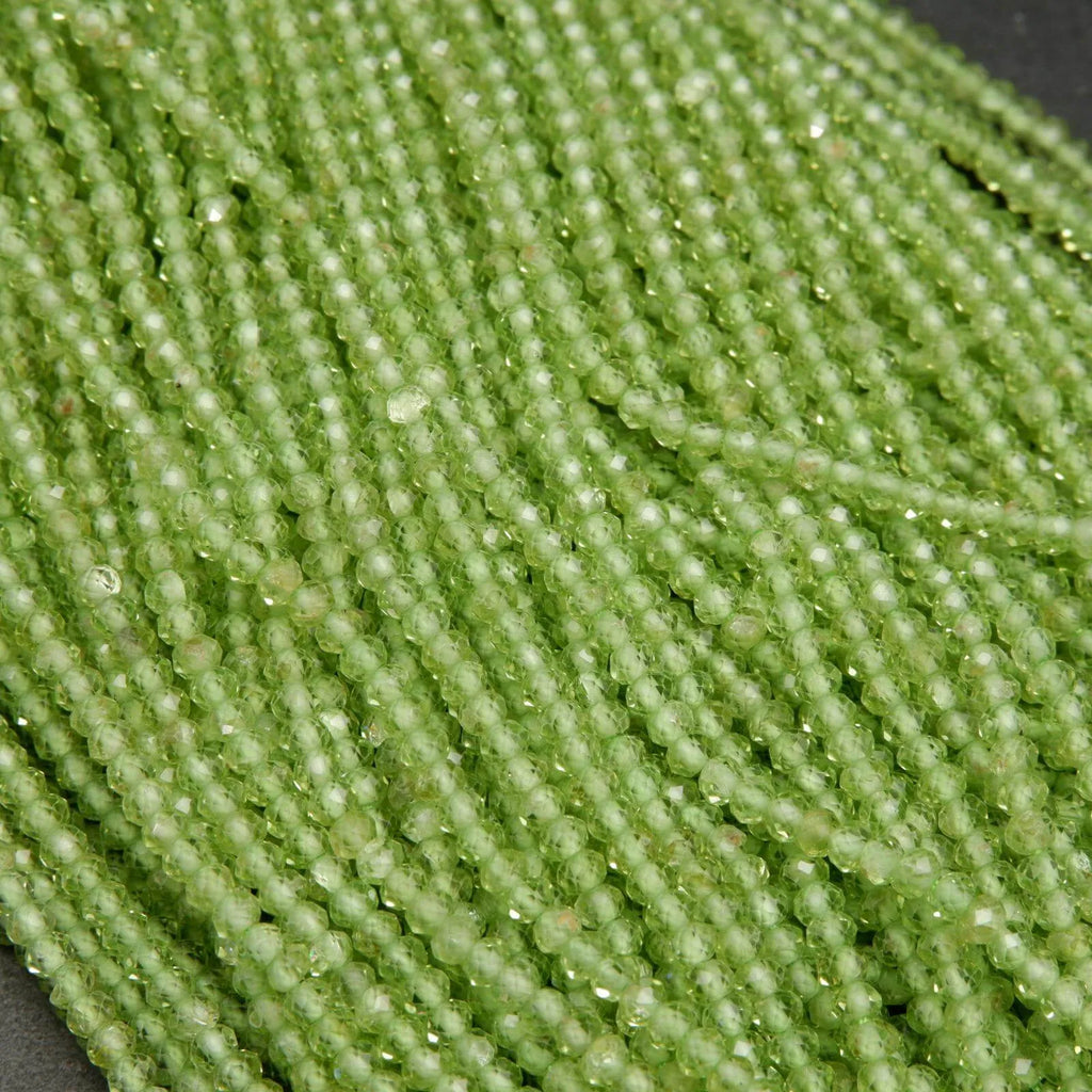 Green peridot beads.