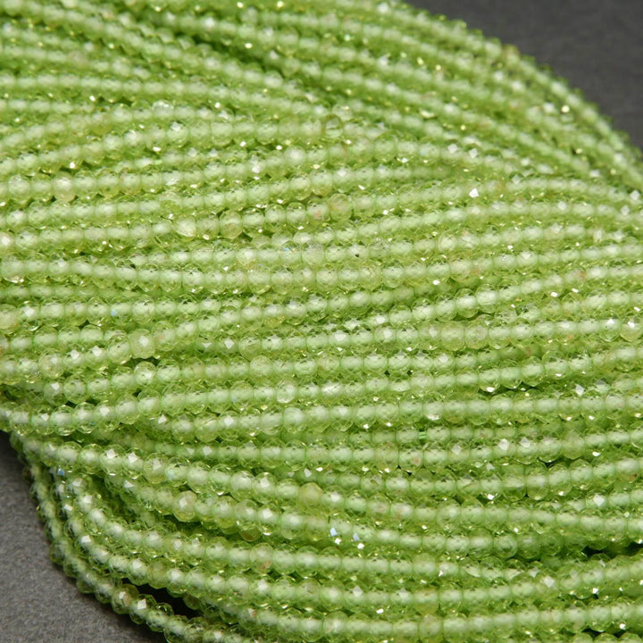 Green peridot beads.