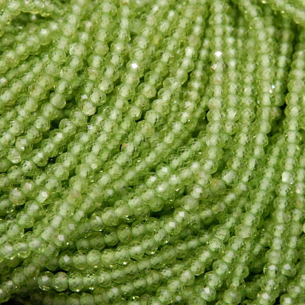 Green peridot beads.