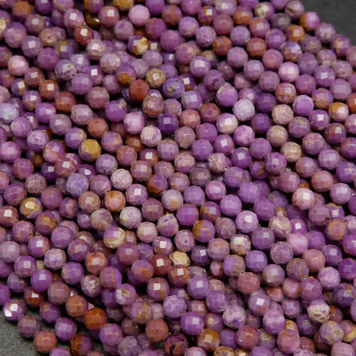 Purple Phosphosiderite beads.