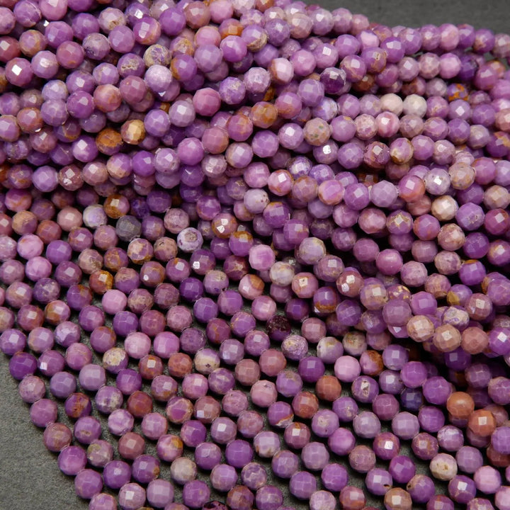 Purple Phosphosiderite beads.