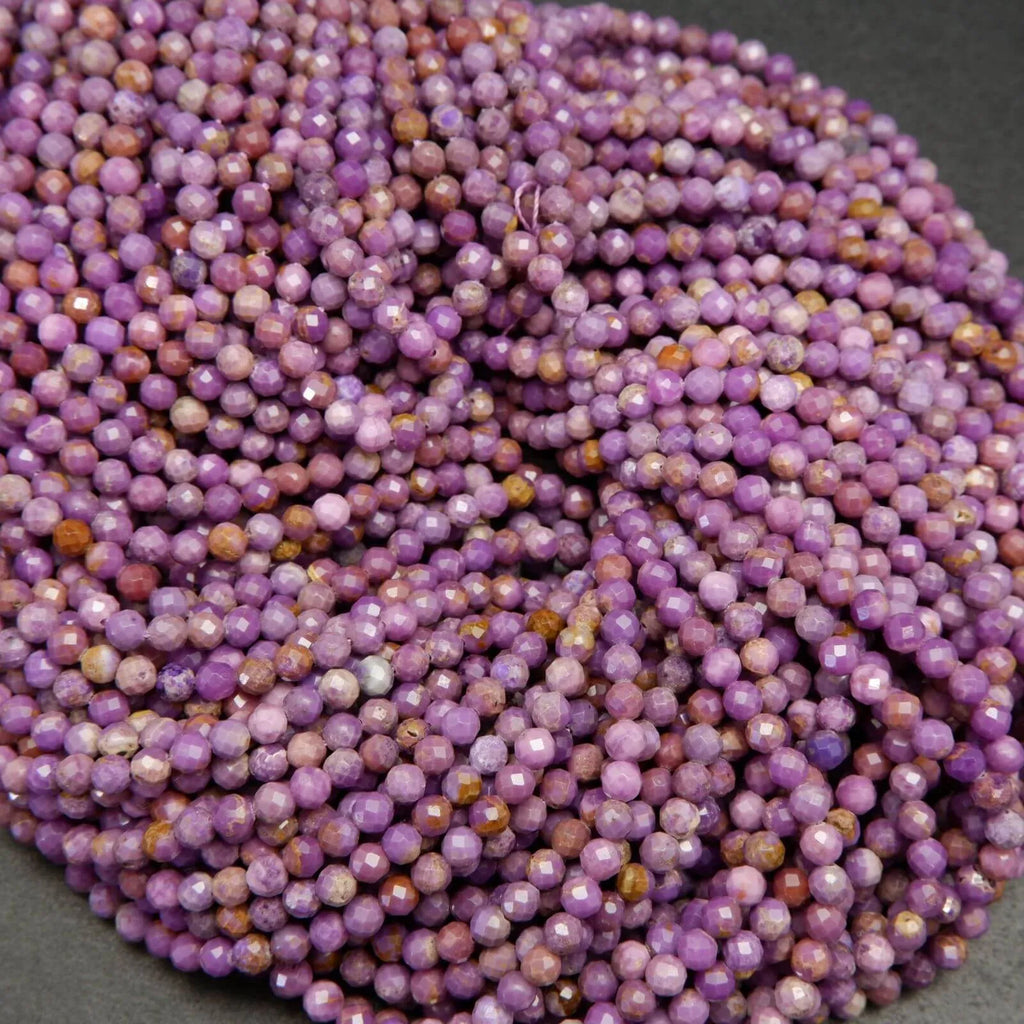 Purple Phosphosiderite beads.