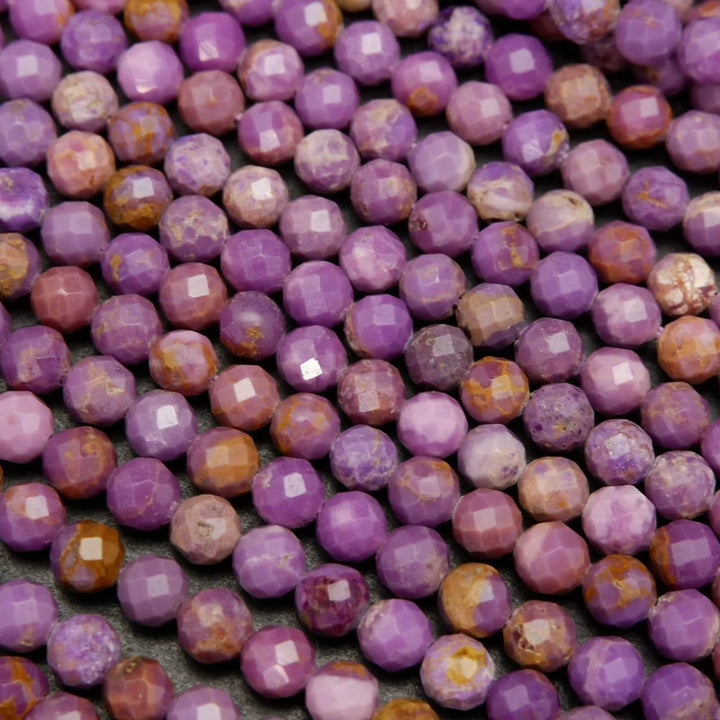 Purple Phosphosiderite beads.