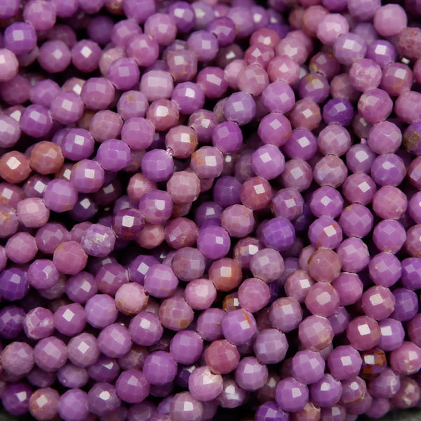 Purple phosphosiderite beads.